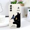 Cat Butterfly Phone Case For Samsung Galaxy S25 S24 S23 S22 S21 S20 Ultra Plus FE S10 Note 20 ultra 10 9 Plus Cover
