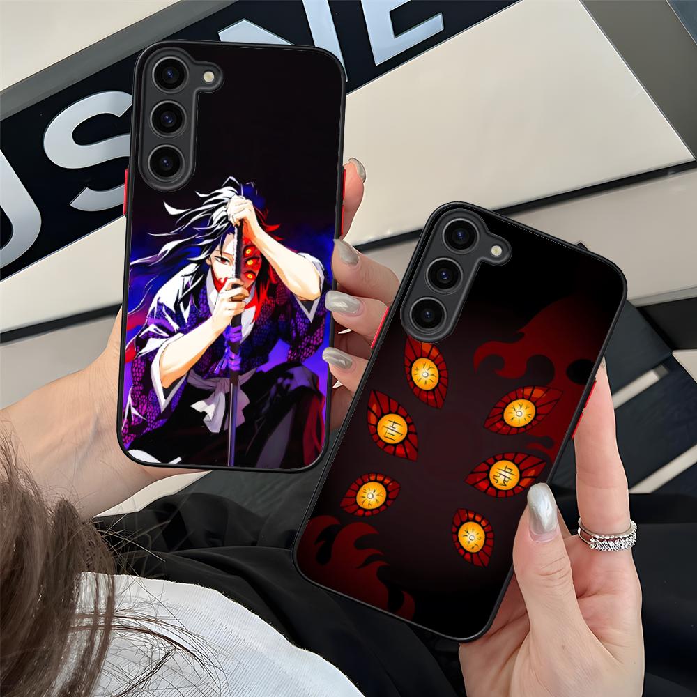 Demon Slayer Kokushibo Phone Case for Samsung Galaxy S25 S24 S23 S22 S21 Plus FE Ultra Colour Silicone Protective Pretty Cover