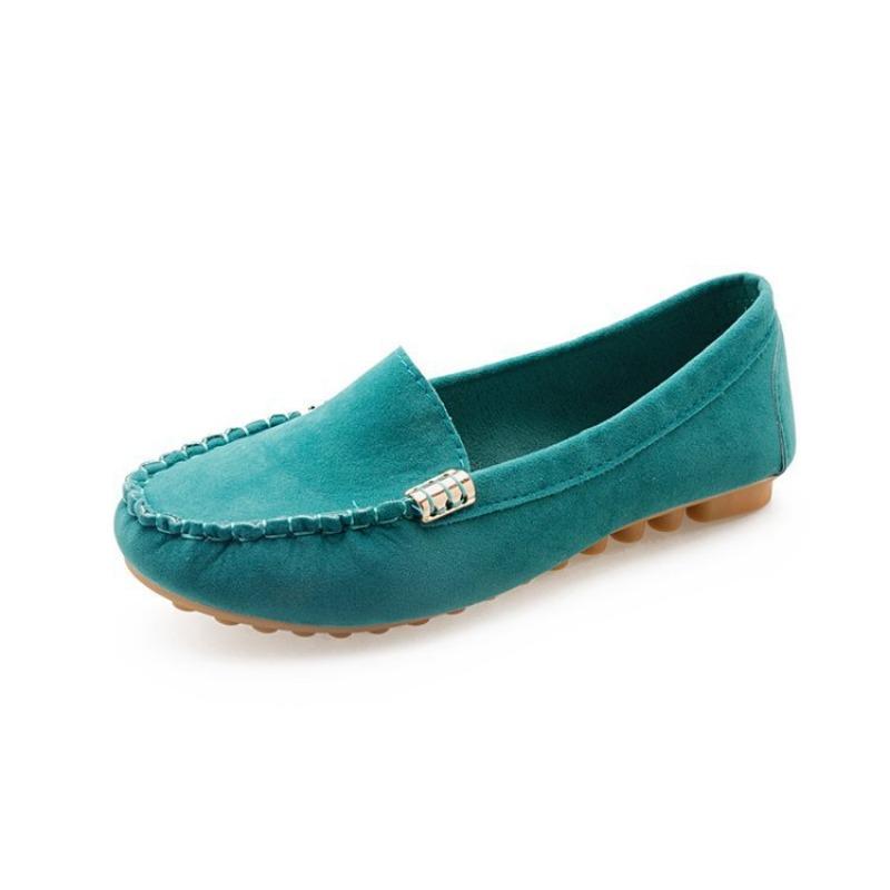 Large size Doudou single shoes women's flat casual single shoes women