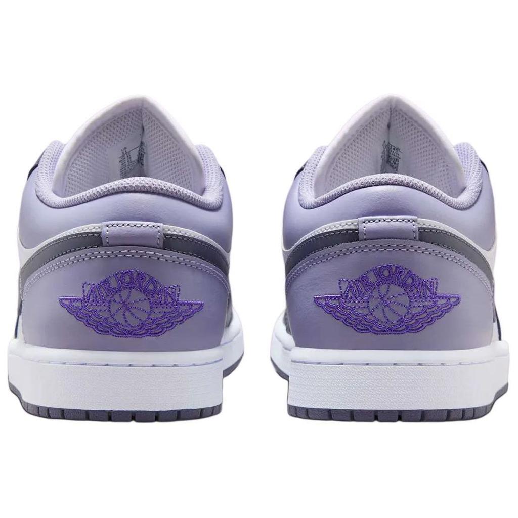 Jordan Air Jordan 1 Anti Slip Wear Resistant Low Top Vintage Basketball Shoes Men's Purple White Jordan 553558-145