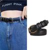 New PU Leather Belt Luxury Design Retro Style Women Waistband Reusable Casual Pin Buckle Waistband Women