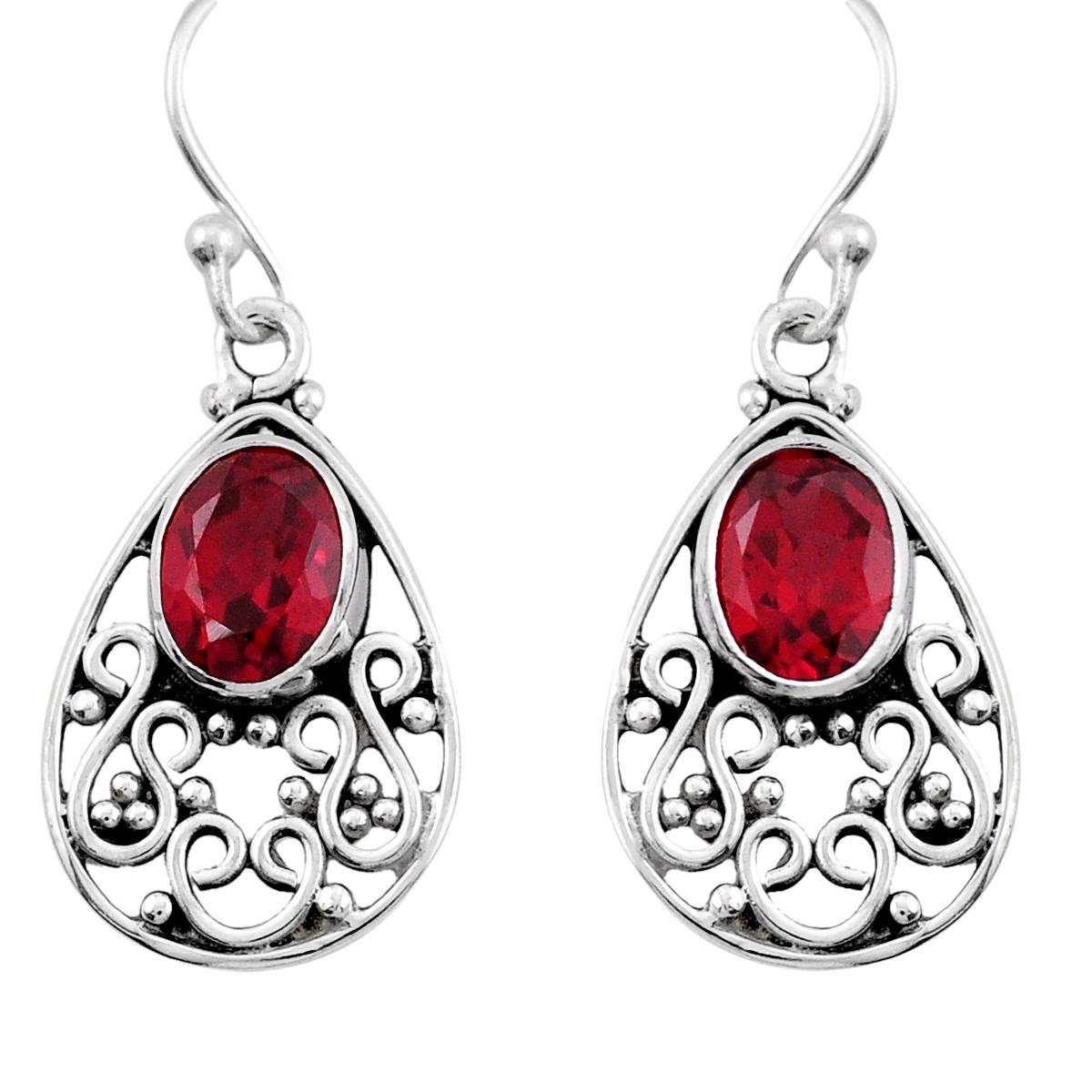 

Серьги с подвесками из серебра 925 пробы 3,98 карата, ювелирные изделия ручной работы