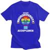 Acceptance Autism Awareness Quotes Tshirt Short Sleeves Fashion Casual Graphic Clothing Loose Oversized 100 Cotton Tee Tops