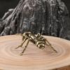 Soild Brass Ant Figurines Miniature Simulation Insect Desk Ornament Table Tea Pets Antique Copper Crafts Home Decors