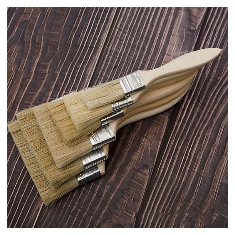 Set di Pennelli da Pittura Industriali con Manico in Legno