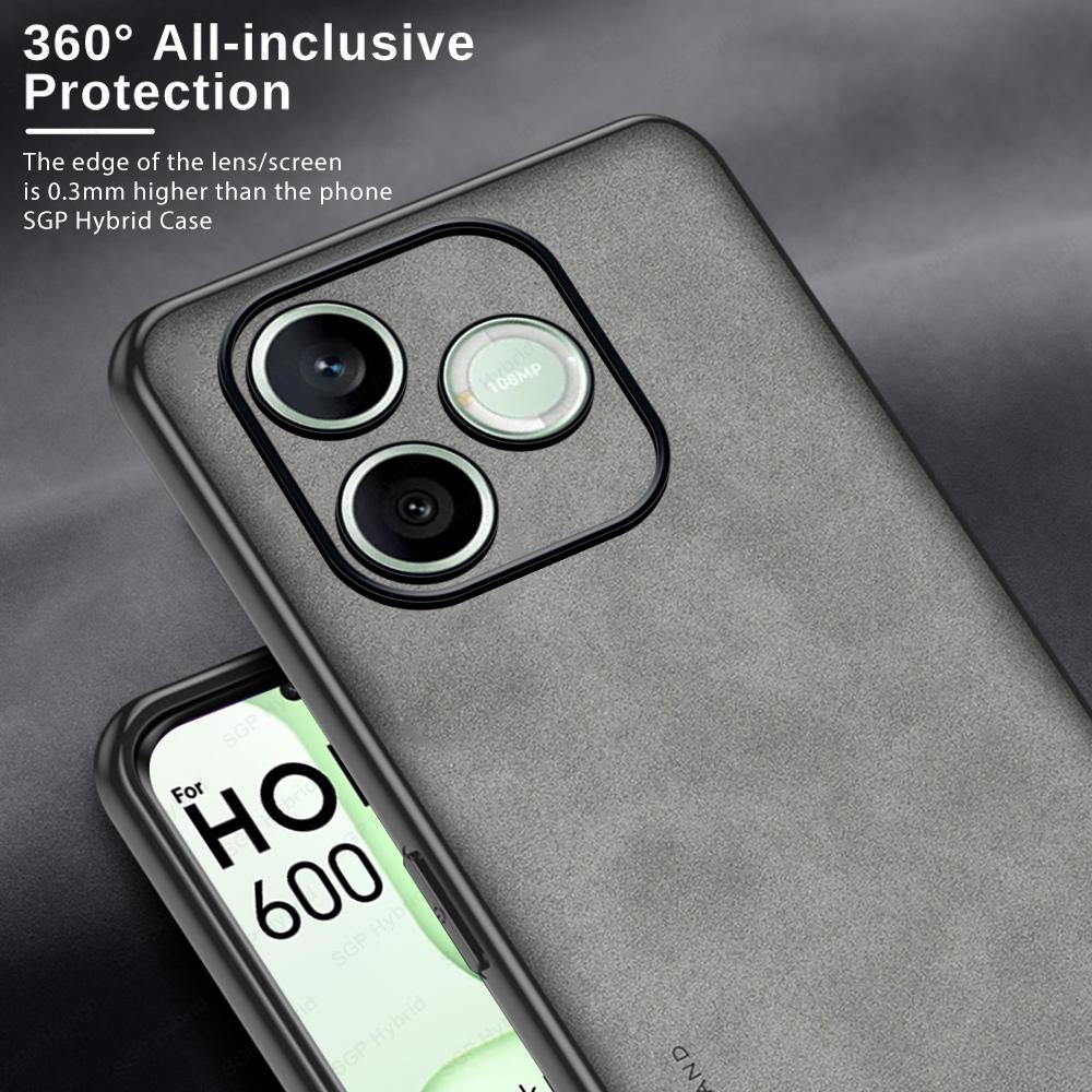 600 Lite Case Sheepskin Leather Funda For Honor 600Lite Honor600 Pro HONOR 600Pro 5G Global Camera Shockproof Cover Coque Bumper