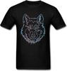 Animal In One Line Art T Shirt Graphic Top Tee Camiseta Short-Sleeve Men T-Shirt