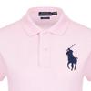 Polo Ralph Lauren Solid Color Logo Embroidered Casual Short Sleeve Polo Shirt Women Tops Pink 211505656-081