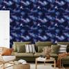 Watercolor Galaxy Wallpaper Navy Blue, Bottom Navy Blue 50x1000
