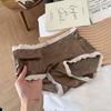 Female Spring and Summer Retro Polka Dot Ice Silk Lace Edge 10A Antibacterial Briefs