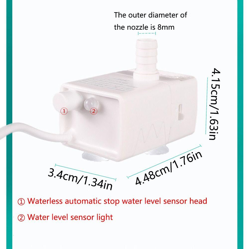 Ultra-quiet Mini Submersible Pump LED Light Water Fountain Pump Replacement  Dog Water Dispenser
