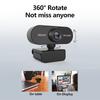 1080P 2MP HD Webcam 30fps Camera Noise-reduction Microphone Web Cam HD Laptop Computer Camera USB Plug Play for Laptop Desktop