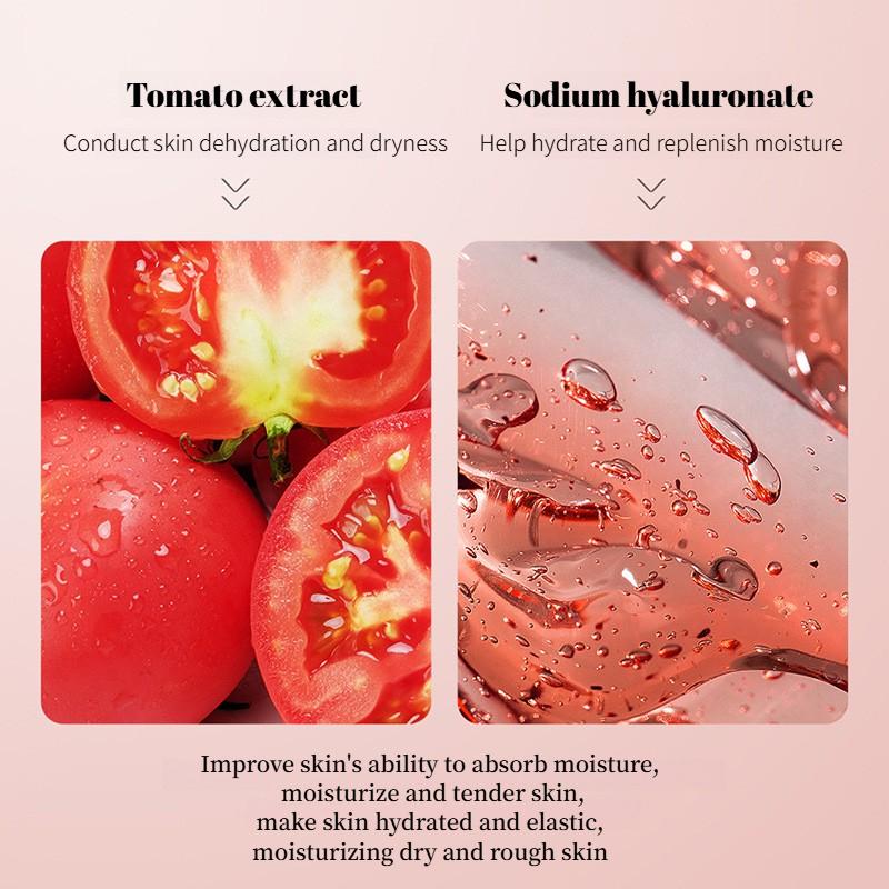 Tomaten Hyaluronsäure Feuchtigkeitsspendendes 6-teiliges Hautpflegeset Feuchtigkeitsspendende Reinigungsessenzlotion Anti-Falten-Hautpflegeset
