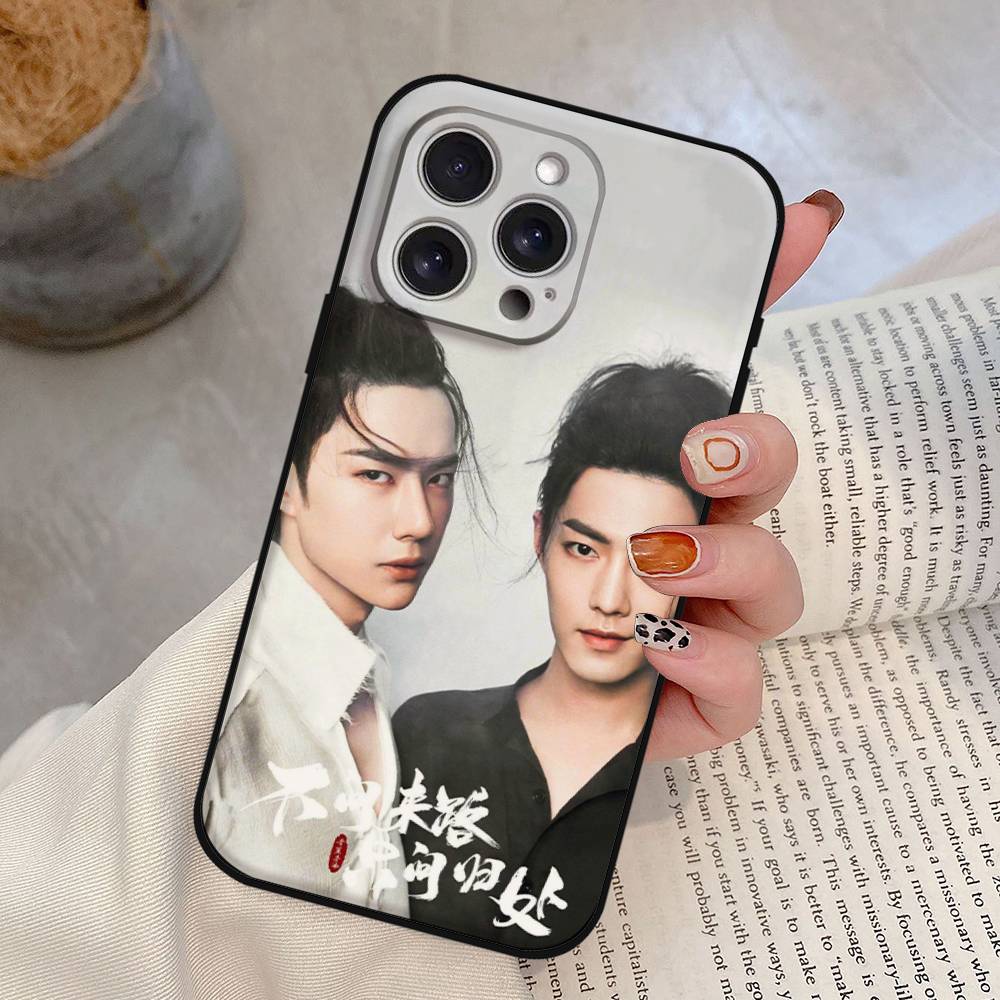 The Untamed Wang Yibo XiaoZhan Phone Case For IPhone 17,16,15,14,13,12,11 Plus,Pro,Max,XR,XS,X,7,8 Plus,Mini Black Silicone Soft