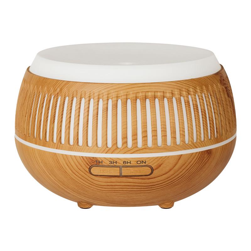 

Wood Grain 500ml Aroma Diffuser: Seven-Color Humidifier & Essential Oil Aromatherapy Machine 500ml Capacity