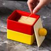 Dopamine Creative Ceramic Open Lid Toothpick Box Exquisite Storage Home Internet Celebrity Ornaments