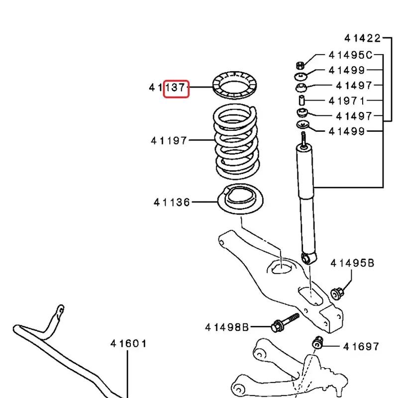 Baificar 1 Piece Rear Shock Absorber Upper Rubber Buffer Ring MR418548 For Mitsubishi Pajero V73 V75 V77 V87 V93 V97