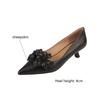 Fashion New Spring Sheepskin Women Shoes Shallow Flower Pointed Toe Women Pumps Shoes for Women Zapatos De Mujer Ladies Shoes Stiletto