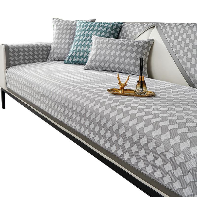 Ledový hedvábný polštář na pohovku Léto Léto Lehký Luxusní Protiskluzový podsedák na léto Nový potah na pohovku Cool Cushion