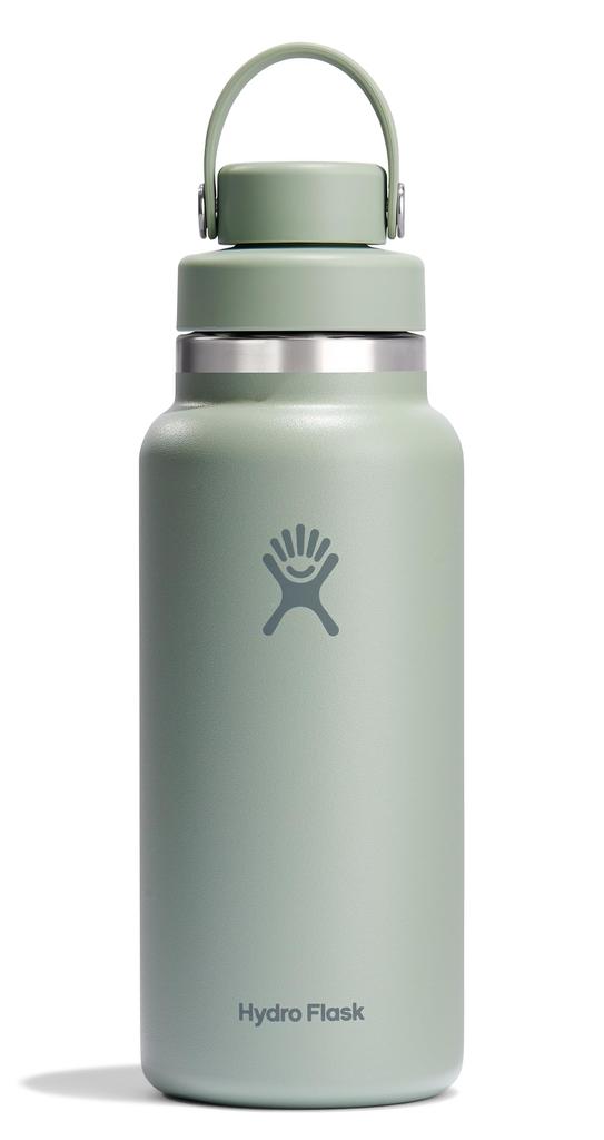 Stainless Steel Bottle Wide Mouth Flex Chug Cap Wide Mouth Flex Chug Cap 32oz 946ml Agave Hot and Cold Water Bottle Japanese (Authentic Product)