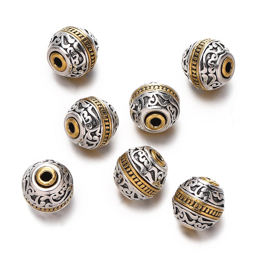 5pcs/lot Alloy Spacer Beads Metal Color Irregular Bead for DIY Jewelry Bracelet Necklace Making Findings Supplies Accessories