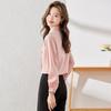 Women's French Ruffled Collar Long-Sleeve Blouse