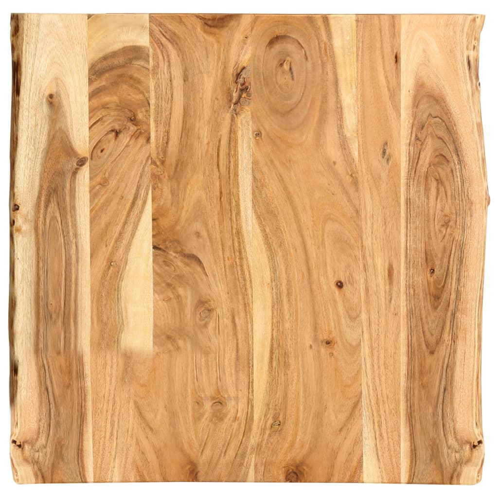 Massive Akazienholz-Tischplatte 58 x (50 60) x 2,5 cm