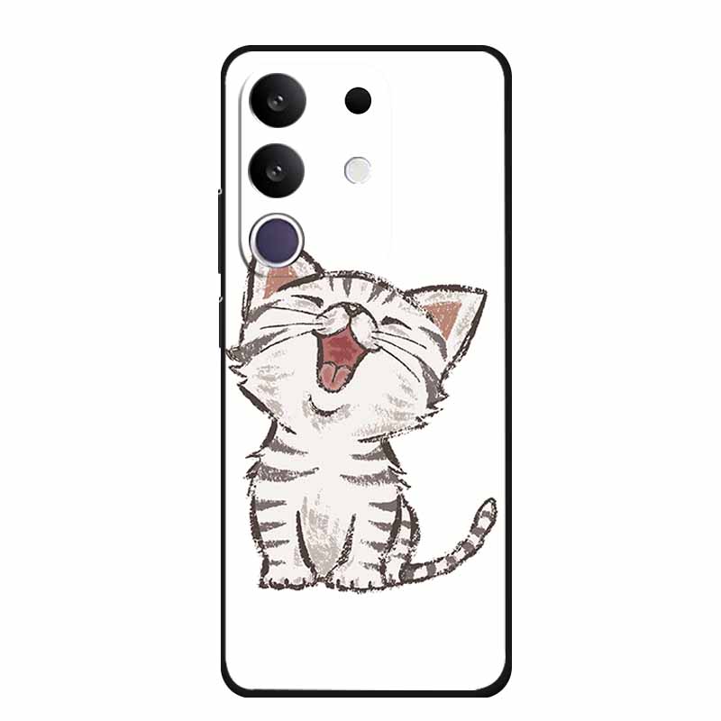 

Для Vivo Y29 4G Чехол Y 29 Чехол для телефона Черный Силикон ТПУ Мягкий Funda Для Vivo iQOO Z10x T4x Y300t 5G Задняя крышка Чехол Z 10 x Coque Vivo Y300t 5G