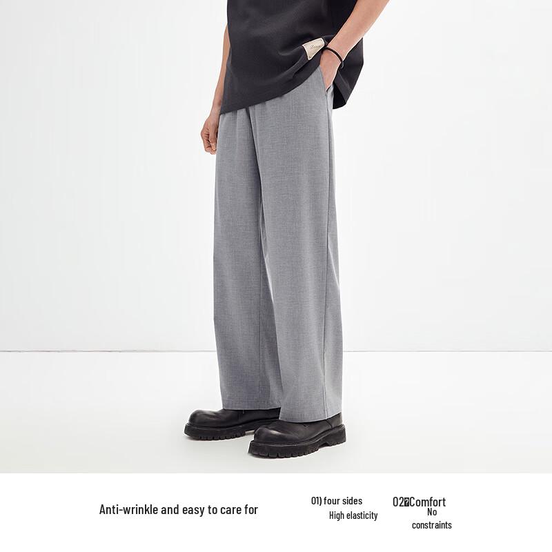 PEACEBIRD Men's Straight Fit Embroidered Casual Pants