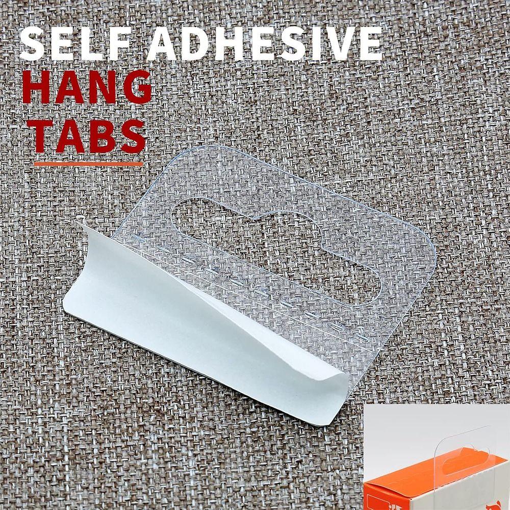 100PCS PET Plastic Plastic Hanging Tags Transparent Retail Packaging Hook Supermarket Store
