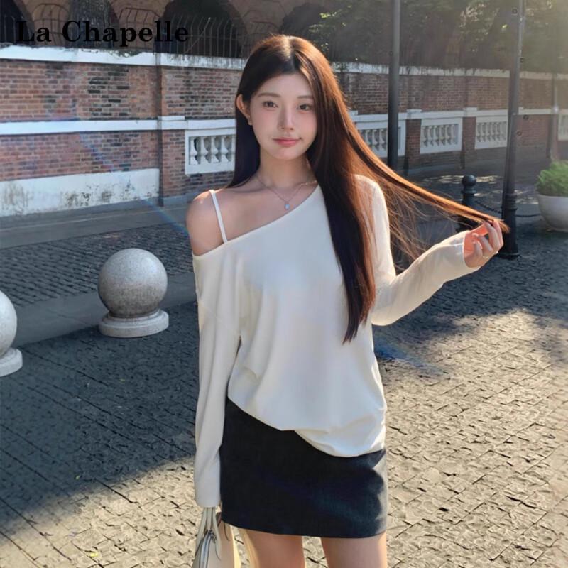 La Chapelle 2025 Women's Oblique Shoulder Long Sleeve T-Shirt