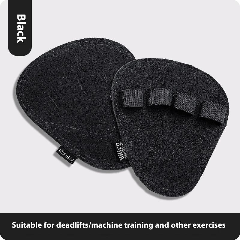 Cowhide Gym Gloves Grips Anti-Skid Weight Power Belt Lifting Pads Deadlift Belt Workout Crossfit Fitness Gloves Palm Protection