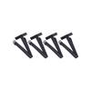 Tanax MOTOFIZZ Optional Bag Fixing Belts, 4-pack, 20 X 600mm, with Velcro Fasteners, Anti-flapping, MP-353, Black