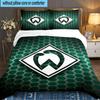 3-teiliges Werder Bremen Symbol Bettwäsche-Set, Ideal für 1 Bettbezug und 2 Kissenbezüge, Perfekt als Weihnachtsgeschenk, Ideal für Schlafzimmer, Wohnheim