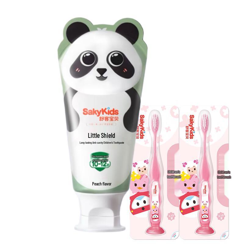 

Shuke Peach Kids Anti-Cavity Toothpaste & Toothbrush Set
