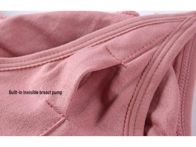 Hands-Free Wireless Nursing & Pumping Bra with Top-Open Buckle