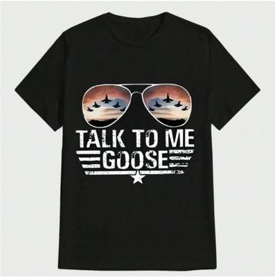 Payeah Talk To Me Goose, Top Movie T-Shirt Casual Digital Print Pure Heavy Cotto