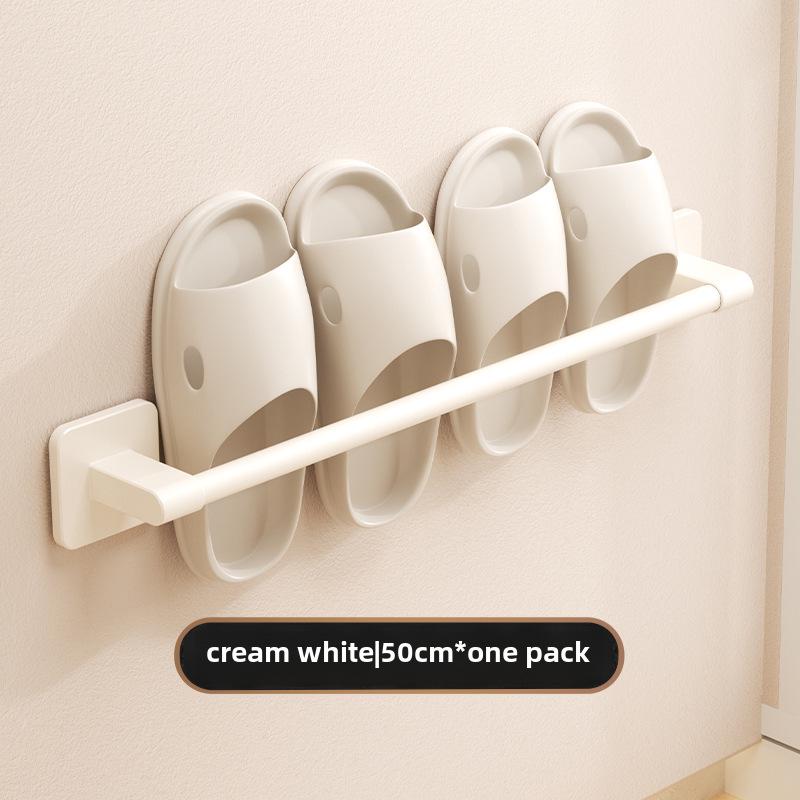 Wall-Mounted Drainable Bathroom Slipper Rack
