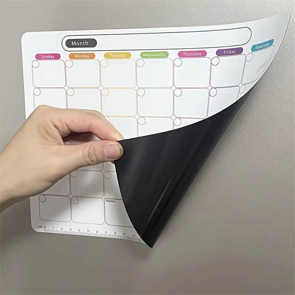 Monthly and Weekly Erasable Fridge Magnets Soft Magnetic Calendar Stickers Monthly Planner  Home