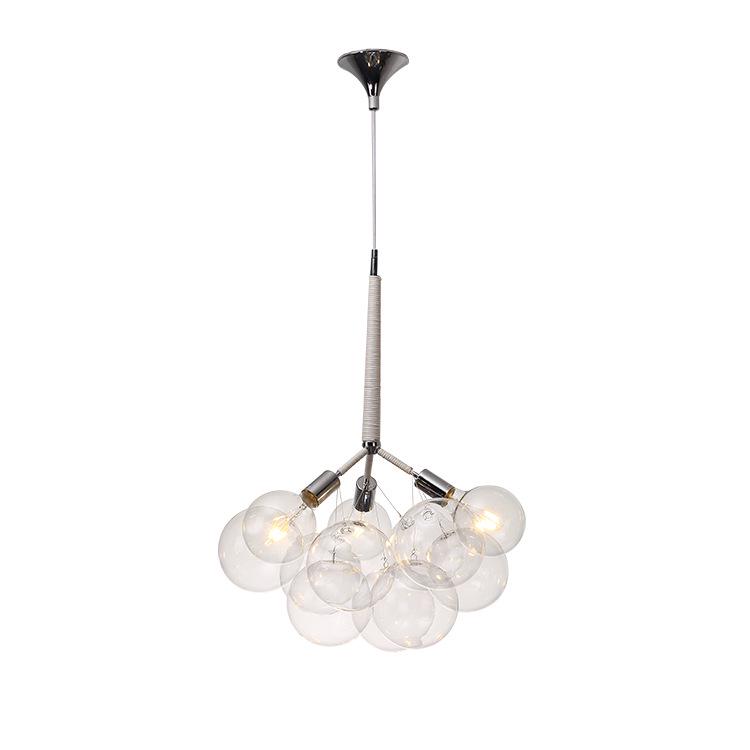 Nordic Romantic Bubble Lamp - Creative Glass Pendant for Children's Room, Living Room, or Restaurant.