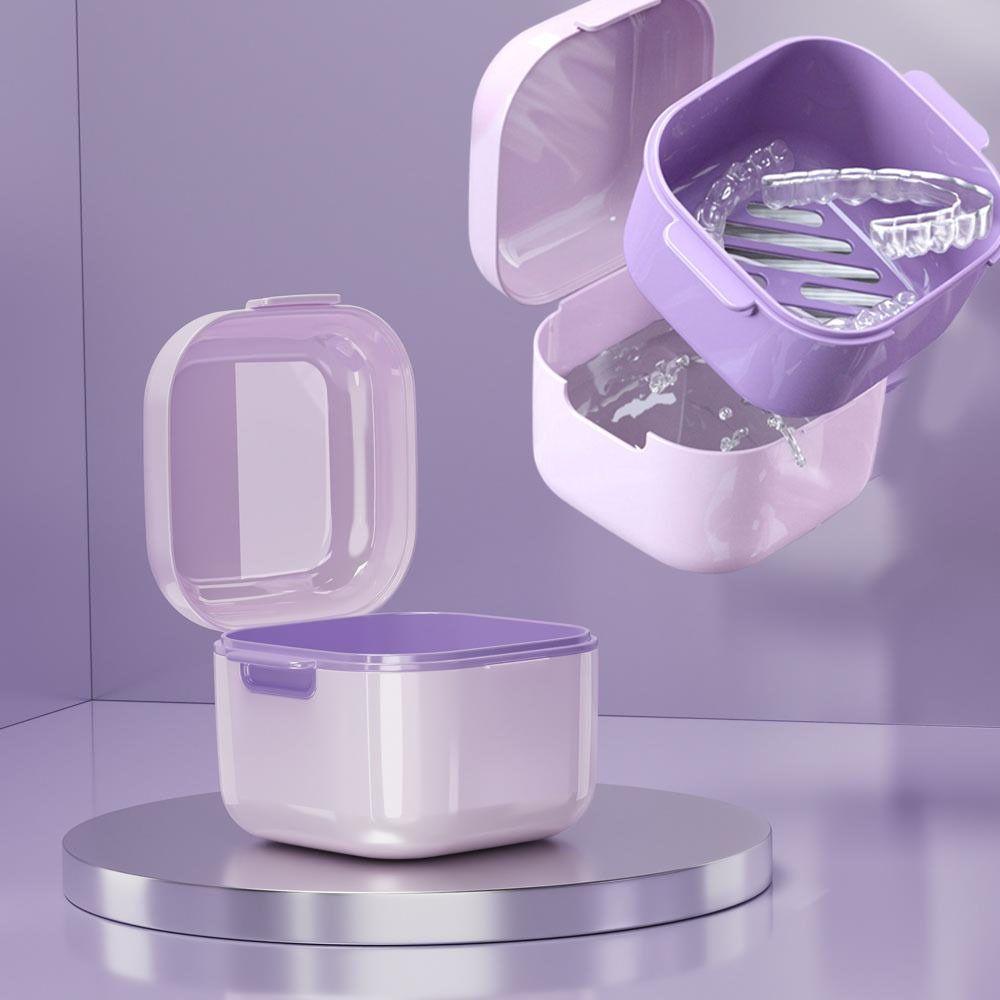 

Квадратный ортодонтический ретейнер Портативный зубной протез Ванна Невидимые брекеты Ящик для хранения Студент