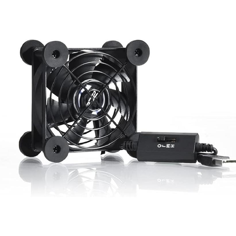 Quiet 80mm USB Fan, 5V USB Portable Cooling Fan for Flat Panel Xbox DVR PlayStation Router TV Receiver Computer Cabinet Cooler Usb 80mm Fan
