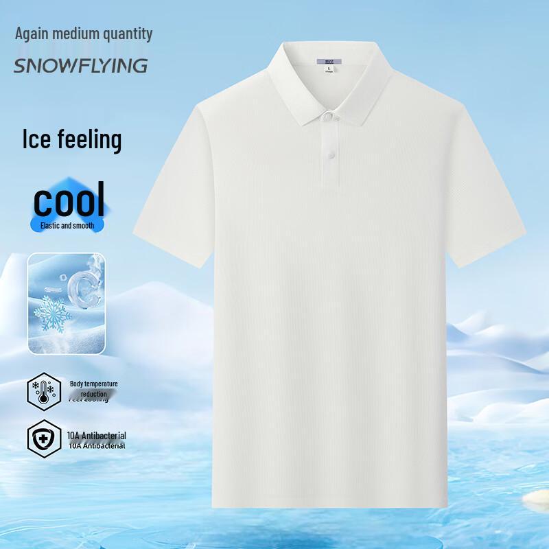 XueZhongFei Men s Quick-Dry Cooling Polo Shirt M