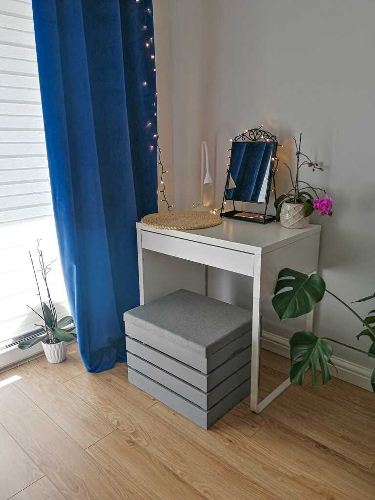 Pufa Kufer Skrzynia Drewniana Sosnowa Siedzisko 80Cm Malowana Szara - 50 Wzorów