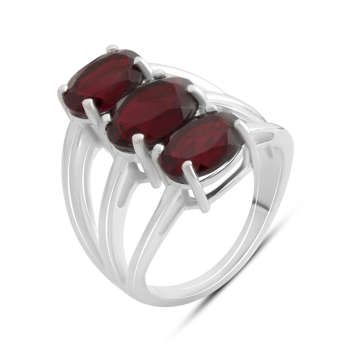 

Серебряное кольцо с натуральным гранатом 5.317ct, вес изделия 7,78 гр (2181453) 17.5 темні цукерки apple червоний колір