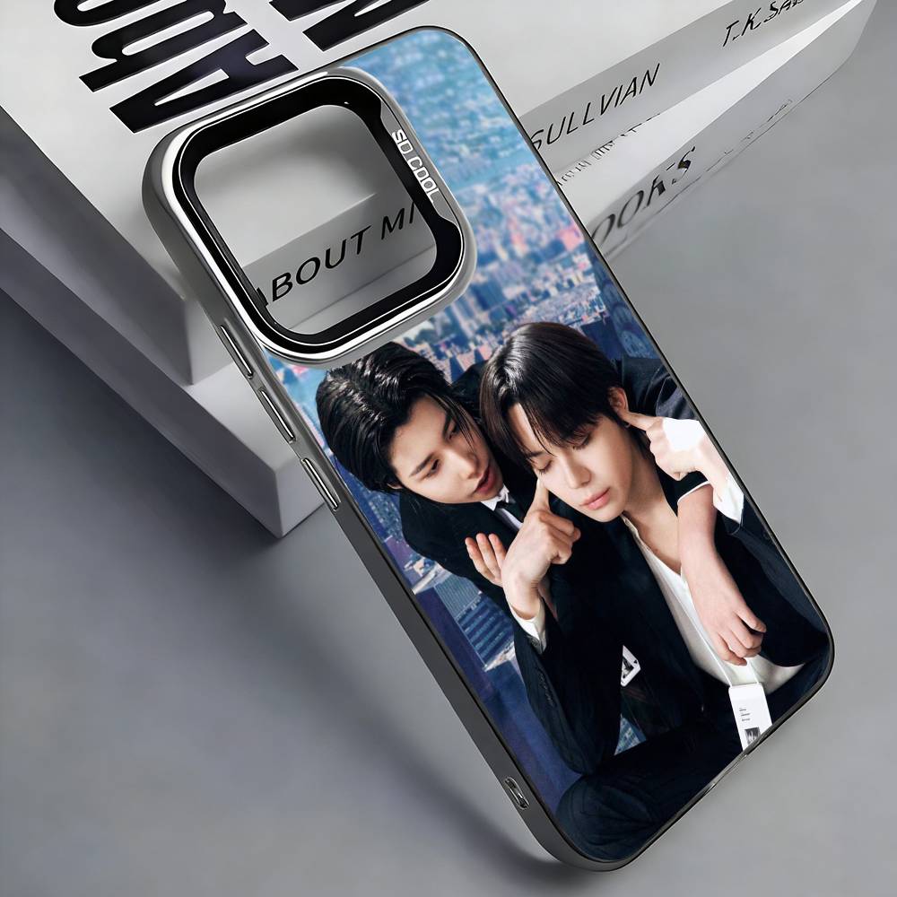 Louis LNGSHOT Phone Case For iPhone 17, 16,15,14,13,12,11 Plus,Pro Max, Colorful Silver Funda Cover