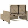 Vidaxl Sofa Ogrodowa Z Poduszkami, 2-Os., Beżowa, Rattan Pe I Akacja