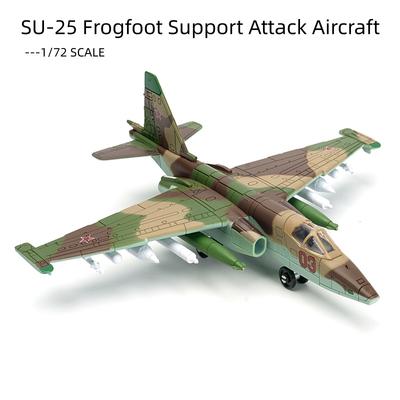 1:72 Creative Military Series Building Blocks New Tri Color Camouflage SU-25 Frogfoot Support Attack Aircraft Model Toys For Boy