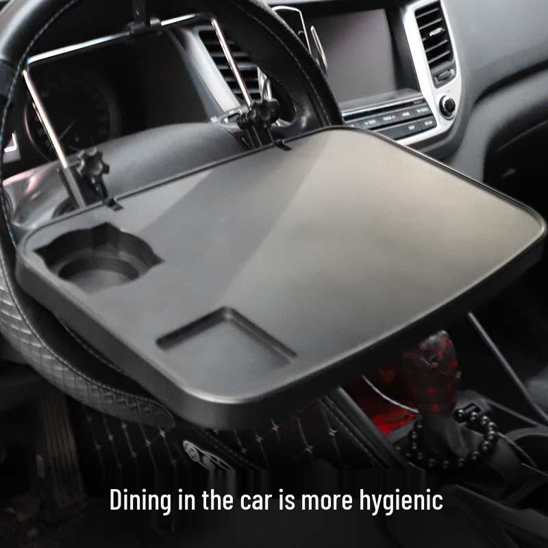 

Автомобильный складной столик для ноутбука и обеда матовый черный