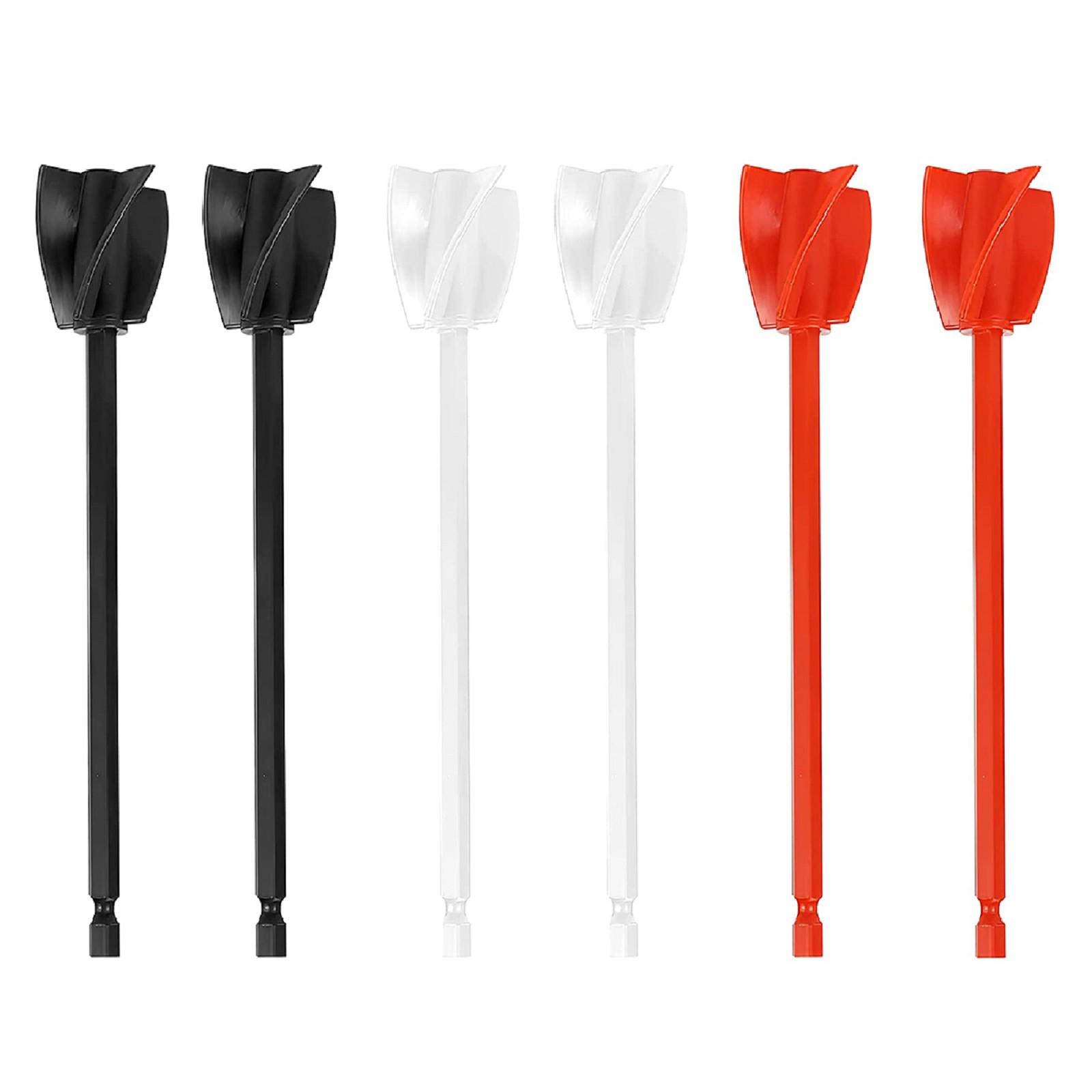 

6 шт. Эпоксидный миксер Черный/белый/красный Спиральный миксер